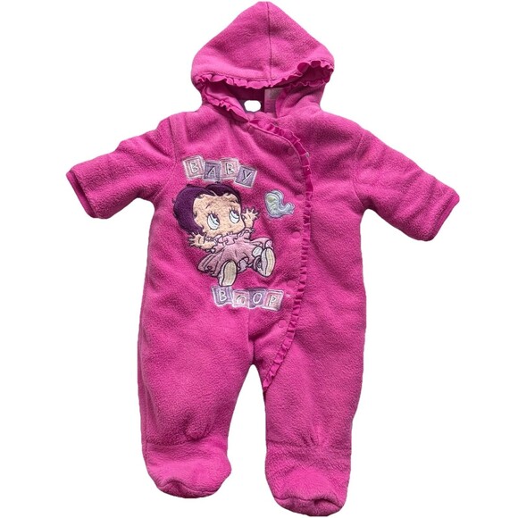 Vintage Baby Girl 2000's Baby Boop size 0-3 Months Betty Boop Pink